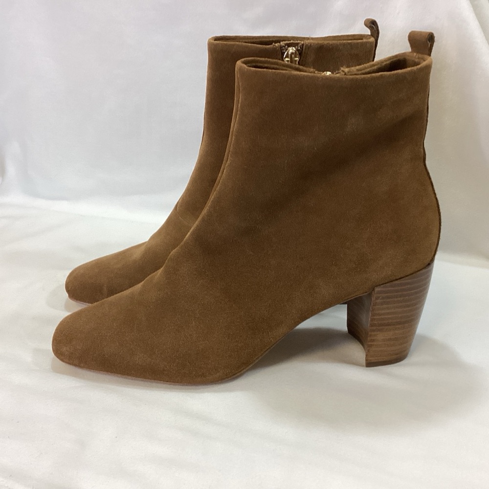 Halston Heritage “MOYEN” Tan Suede Ankle Booties SZ 10